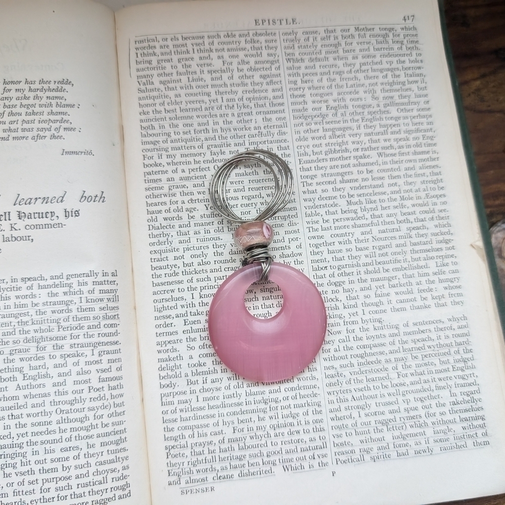 Pink Pendant Keychain